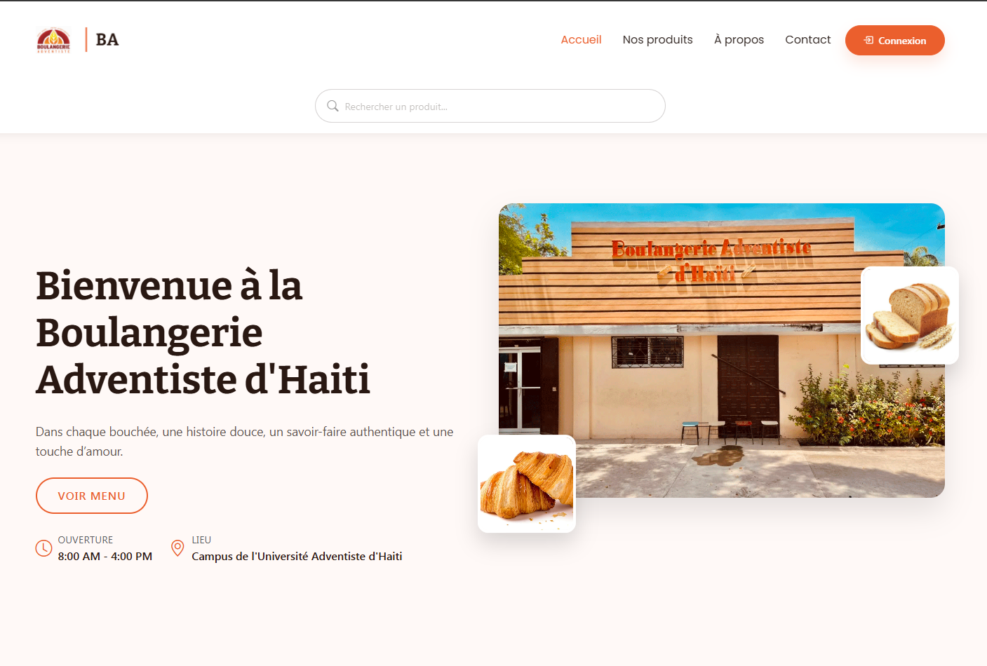 La FAGENT conçoit un site vitrine avec commande en ligne sécurisée pour la Boulangerie Adventiste d’Haïti