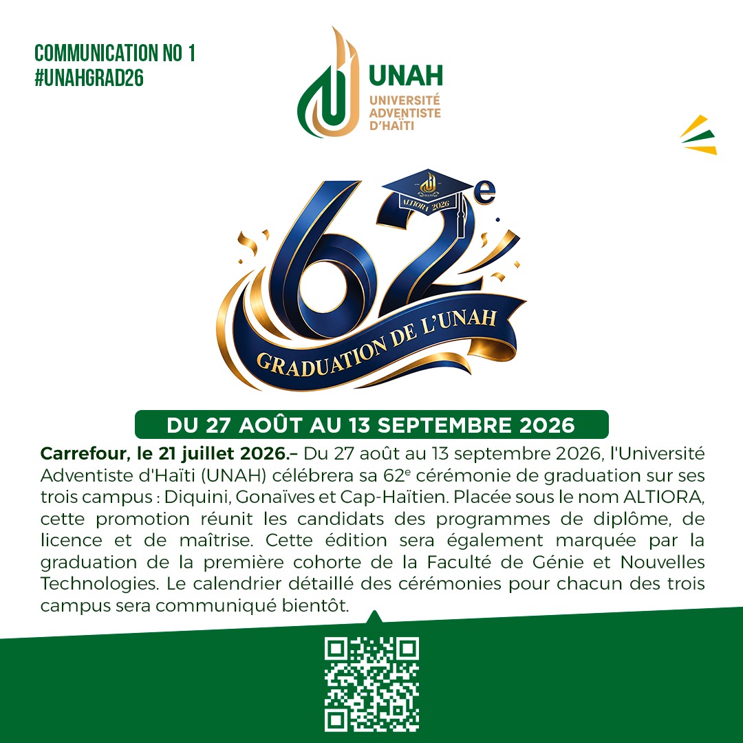 62e Graduation de l'UNAH : À l'honneur, la première cohorte de la FAGENT