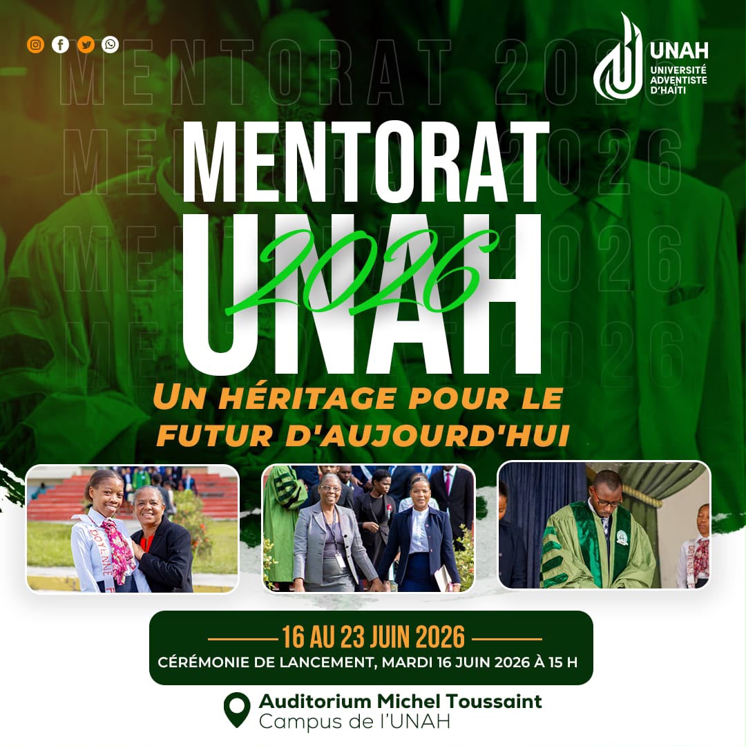Pour une troisième année consécutive, l'Université Adventiste d'Haïti dans son programme de mentorat.